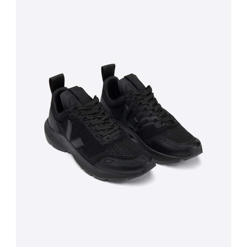 Veja PERFORMANCE RUNNER V-KNIT RICK OWENS Men's Shoes Black | CA 259FDN